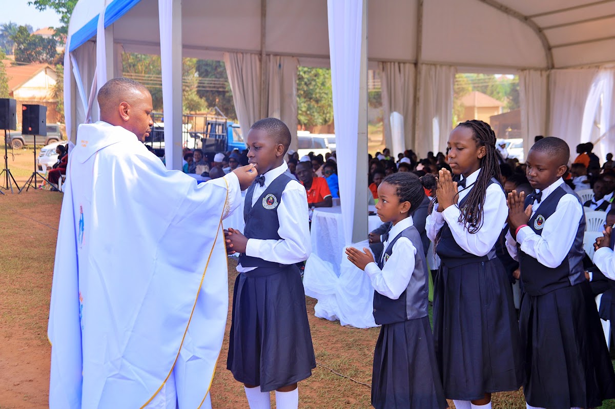Pamville prefects taking part in the leadership ceremony