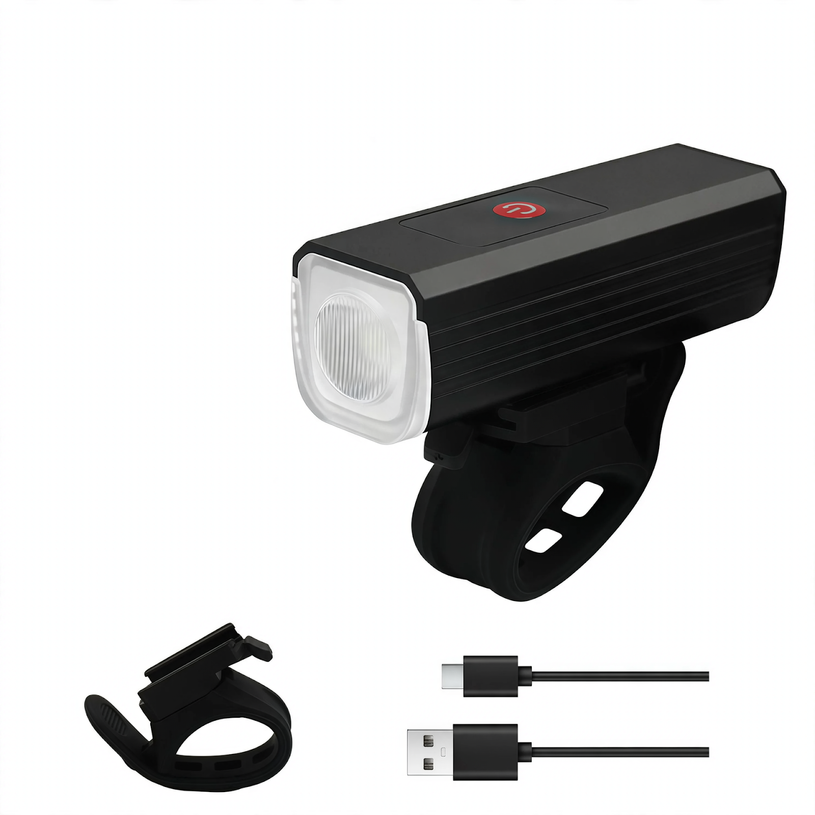 Bike Front Light, USB-C, Rechargeable, Waterproof