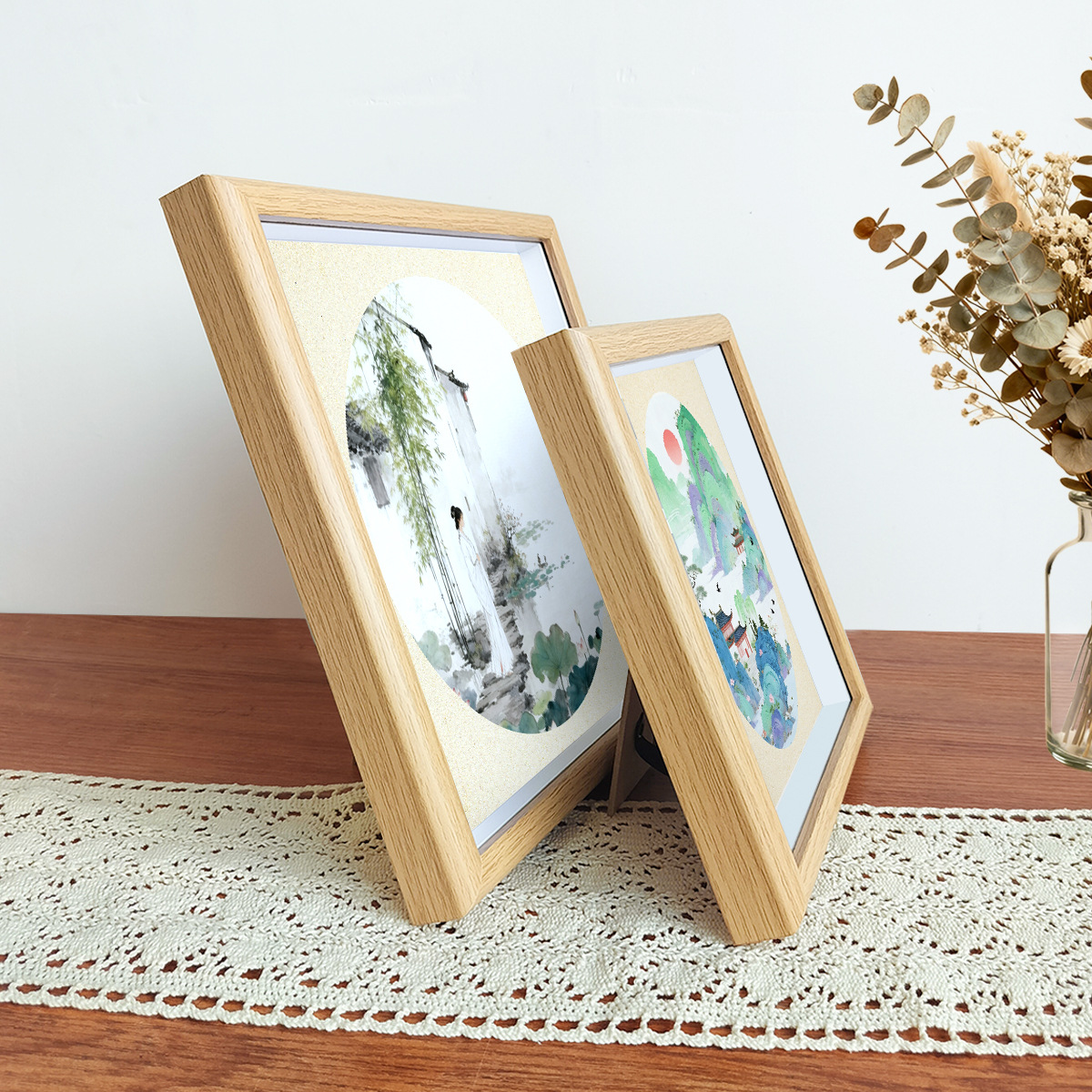 Holz-Bilderrahmen, rechteckig