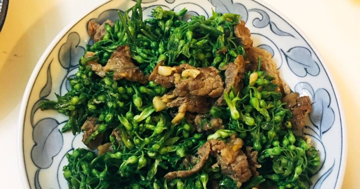 Hoa thiên lý xào thịt bò