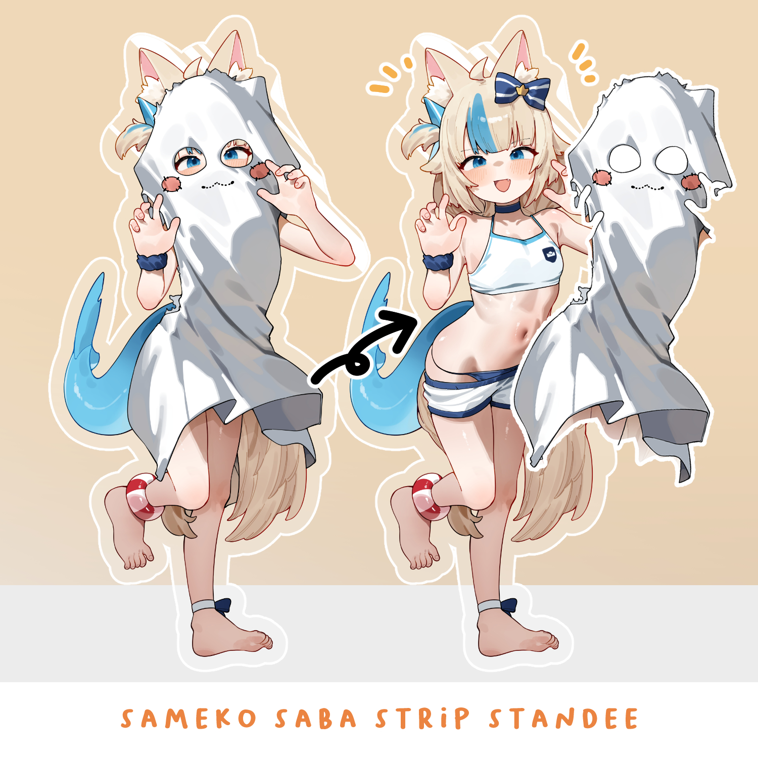 Sameko Saba Strip Standee by Kani Fish