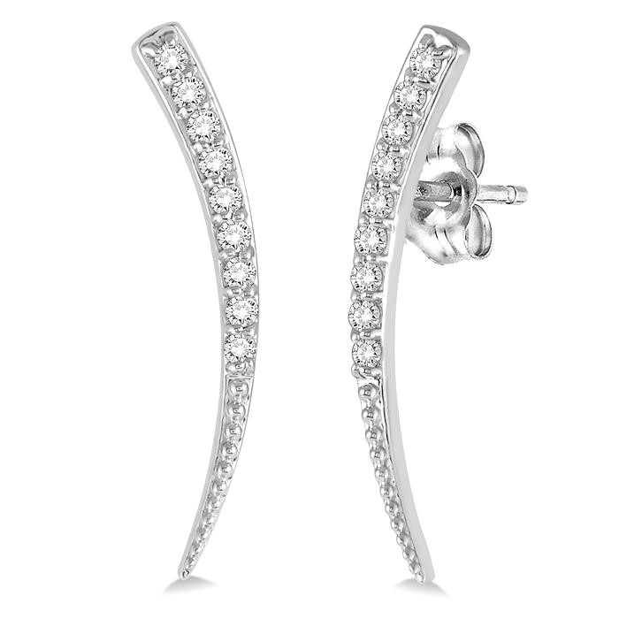 Diamond Fashion Ear Climbers 667A7DHFHERWG