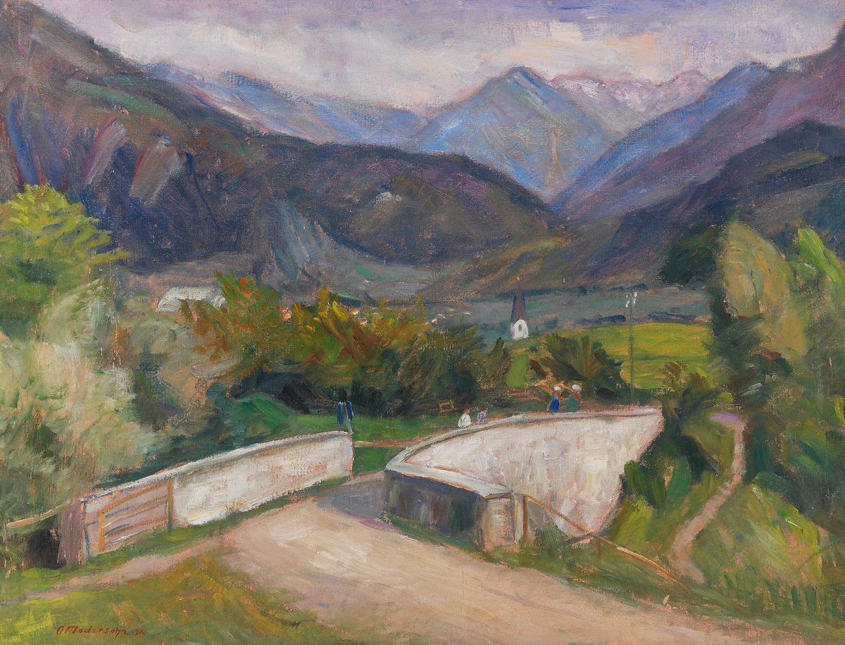 Zillenbachbrücke Weg nach Gailenberg oberhalb von Hindelang im Allgäu 1931