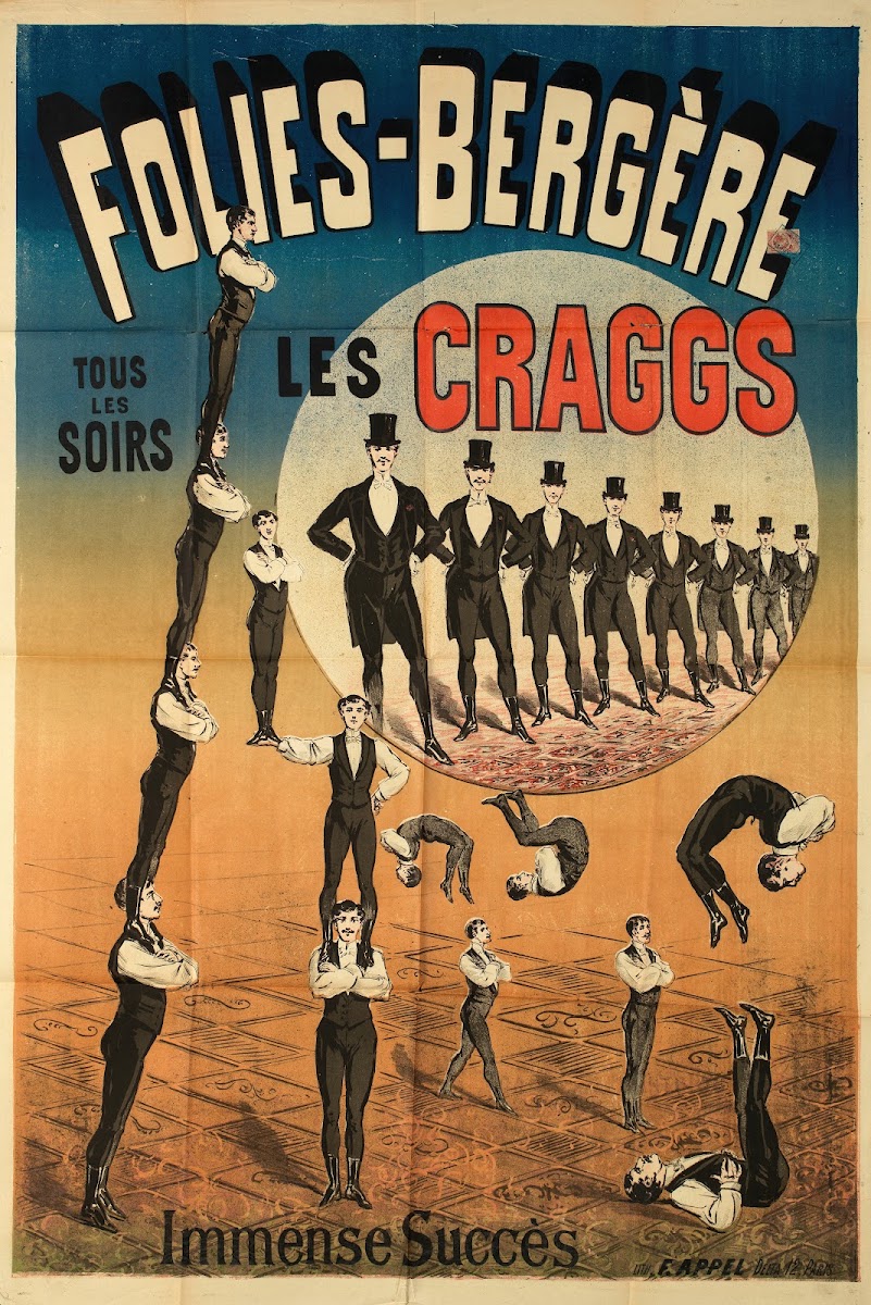 Folies Bergere Tous Les Soirs Les Craggs Immense Succès 1887