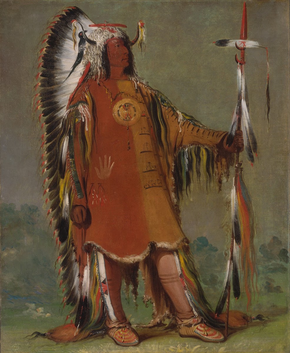 Máh To Tóh Pa Four Bears Second Chief In Full Dress 1832