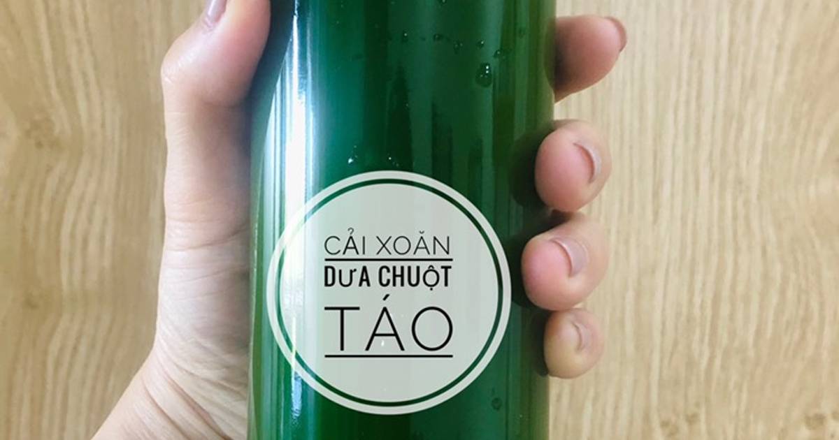 Nước ép cải xoăn (kale)-dưa chuột-táo