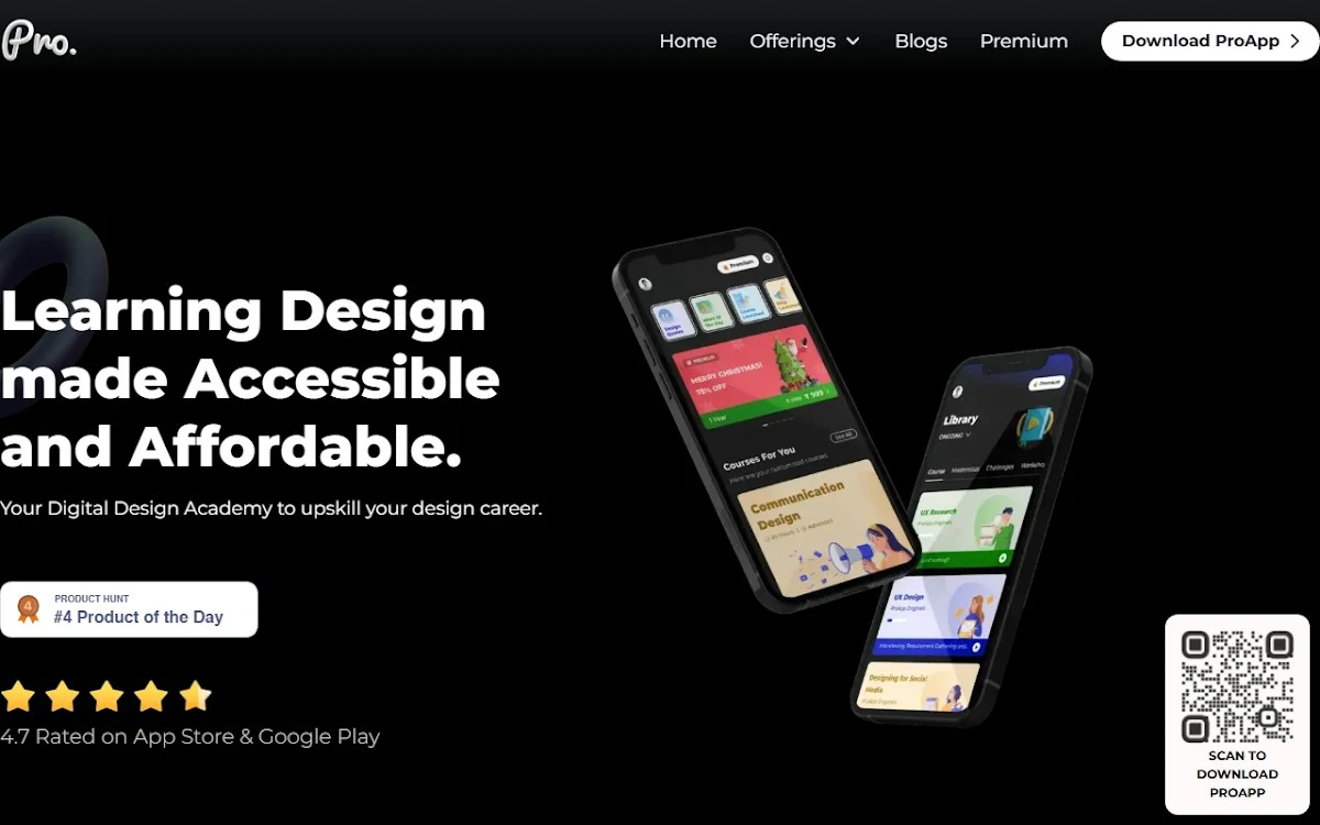 Captura de ProApp Learn Design