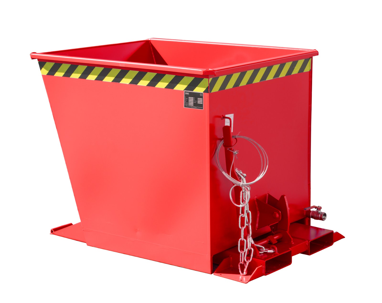 Spaander-kiepcontainer SGU-RZ 55, gelakt, Vuurrood