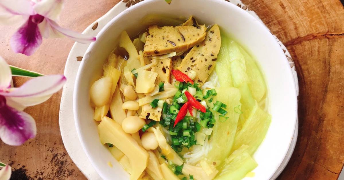 Bún măng dọc mùng (bạc hà)