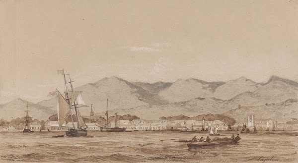 Port of Shain from the Sea 1851