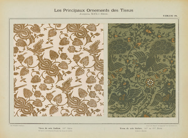 Les principaux ornaments des tissus jusquau XIXme siecle Pl34 1902