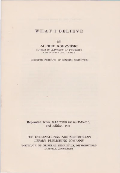What I Believe