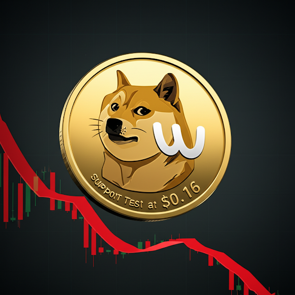 Latest news: Dogecoin Faces Critical Support Test at $0.16