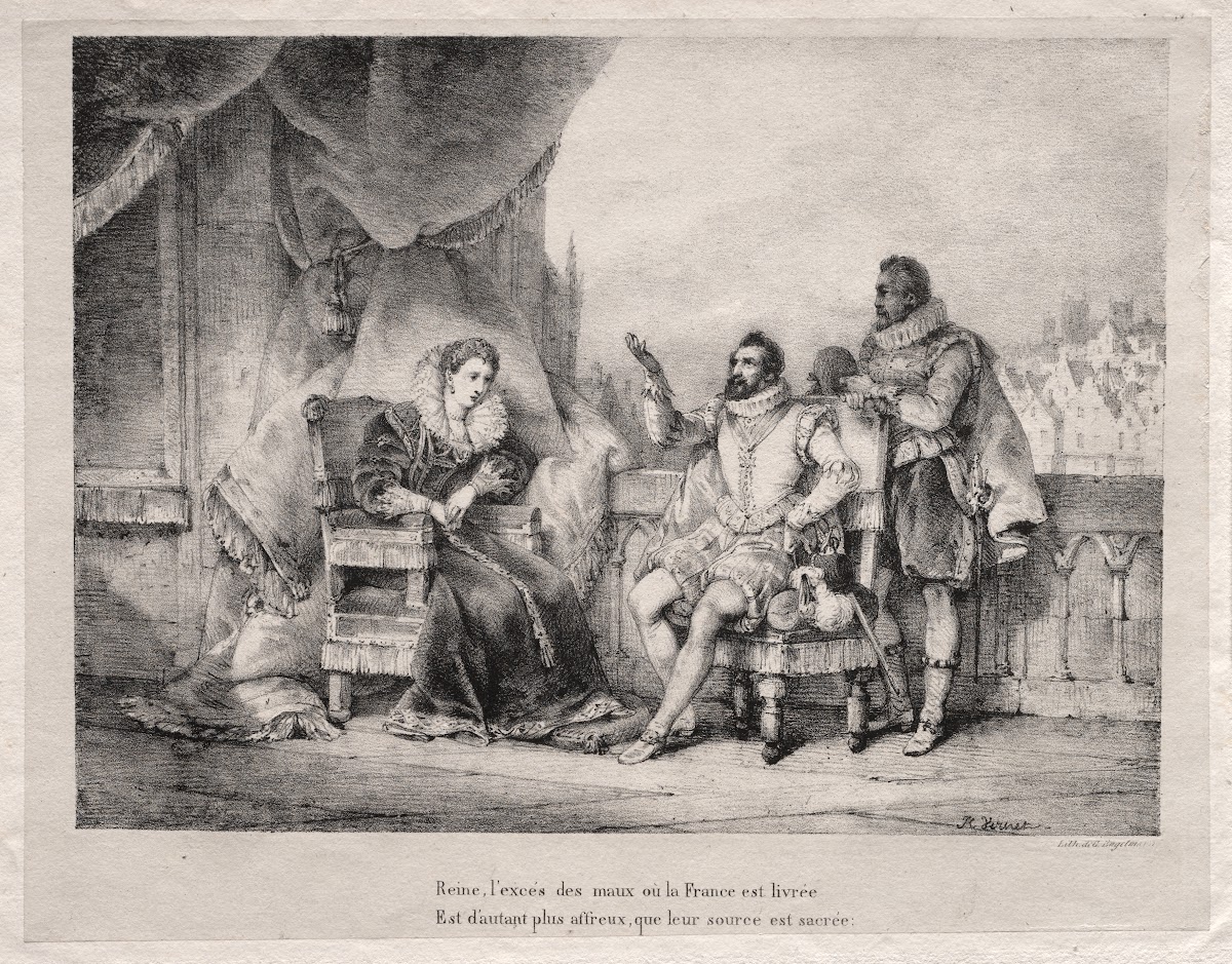 Henri IV with Queen Elizabeth 1822
