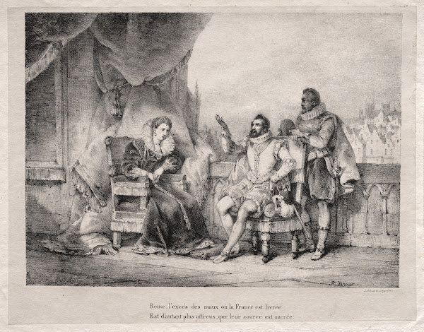 Henri IV with Queen Elizabeth 1822