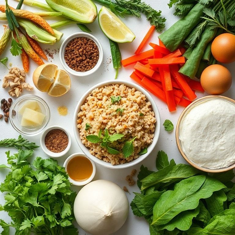 Ingredients for Easy Thai Quinoa Salad with Crunchy Veggies and Lime Dressing – Quick, Fresh, & Protein‑Packed
