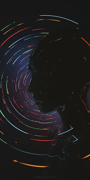 Silhouette, Perfecthue, Face, Digital Art, Dark 4K Wallpaper Background