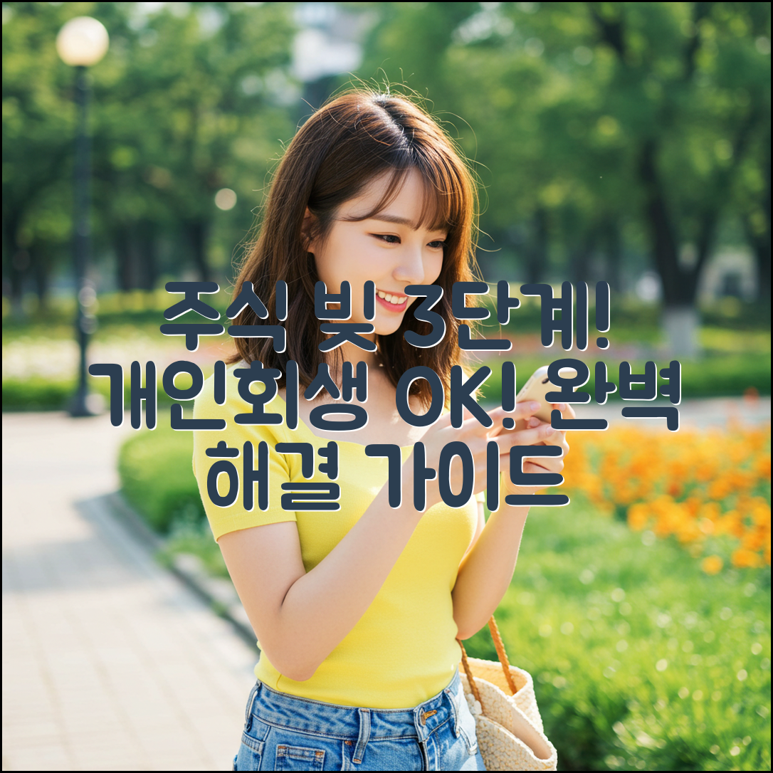 주식 빚 3단계! 개인회생 완벽 해결 가이드