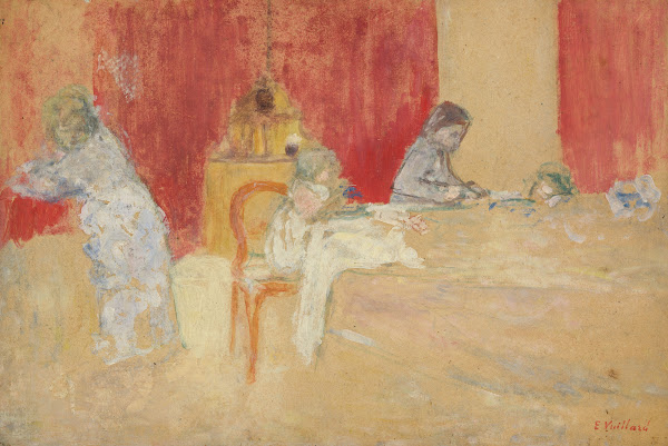 Les Enfants Roussel à table 1902