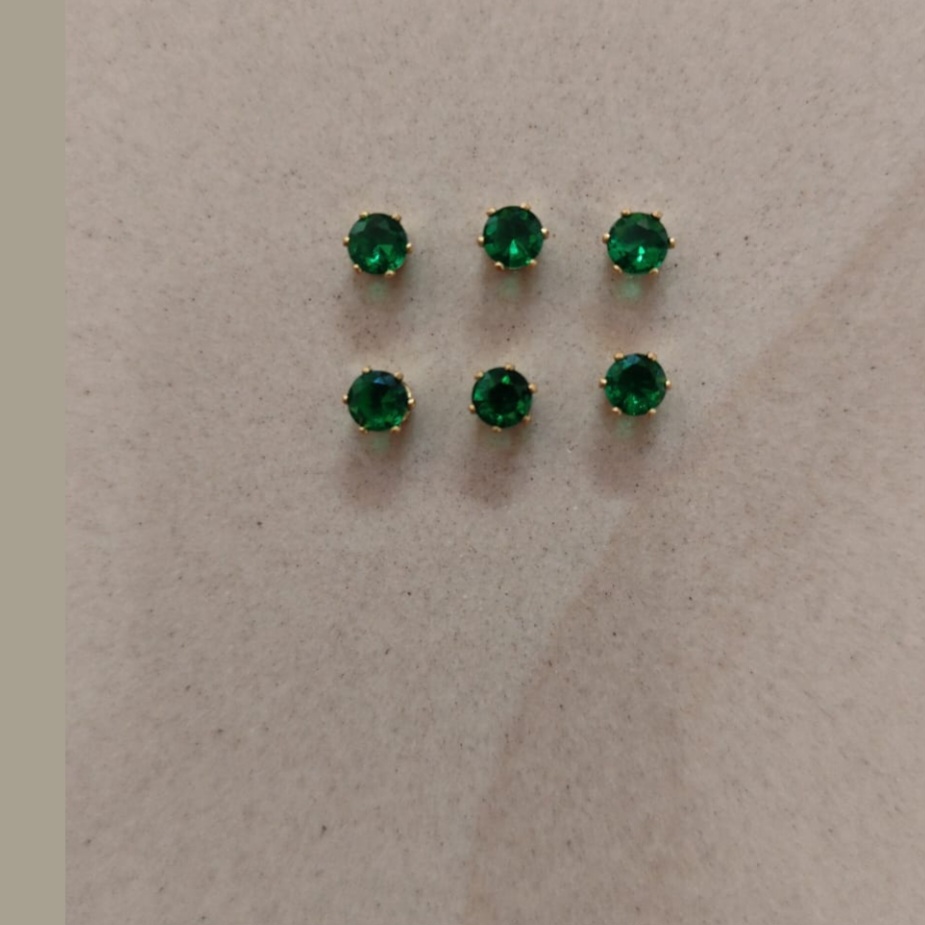 Green Round Ad Stone-A4-pack of 6