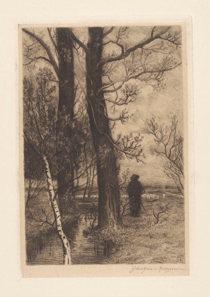 Landscape with a Shepherd Seen from the Back 1888