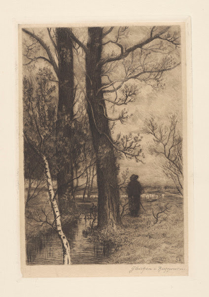 Landscape with a Shepherd Seen from the Back 1888
