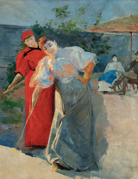 Playing croquet from 1892 until 1895