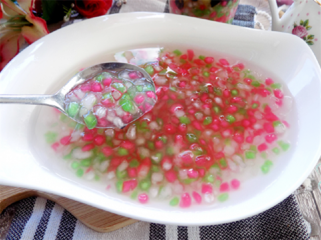 Topping Hạt Lựu Bột Năng Cho Chè Thái
