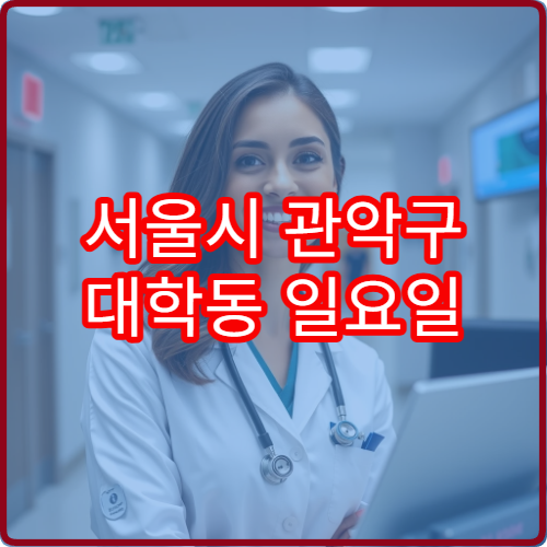 서울시 관악구 대학동 일요일 내과 진료 병원 정리