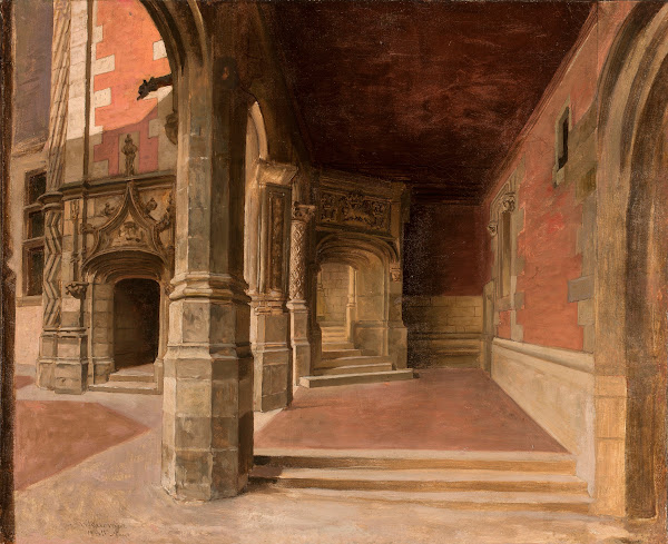 Cloister At The Blois Castle 1883