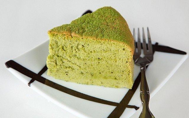 Bánh Bông Lan Trà Xanh Bằng Nồi Cơm Điện