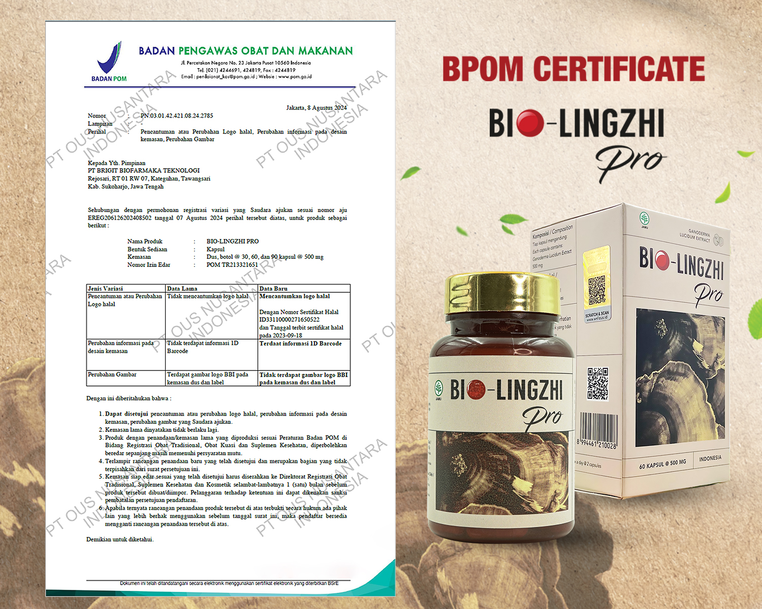 Sertifikat BPOM