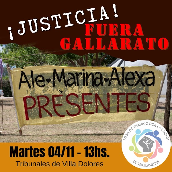 ¡JUSTICIA! FUERA GALLARATO