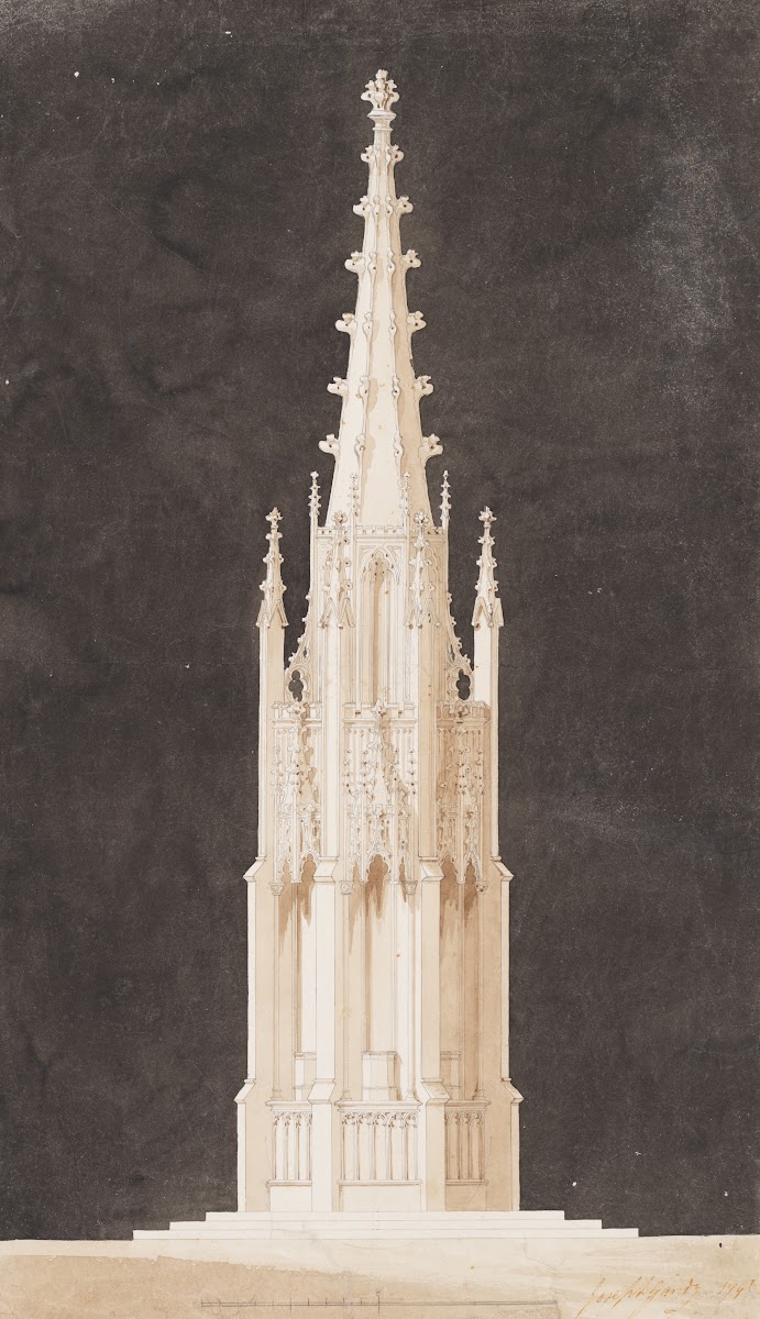 Spired Gothic Monument 1797