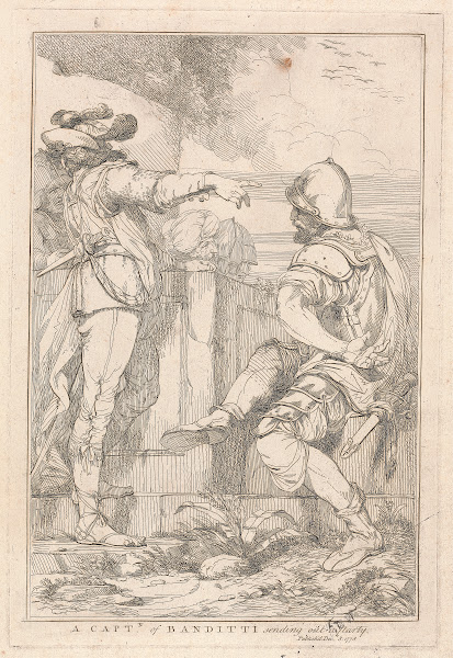 Captain of Banditti sending out a party 1778