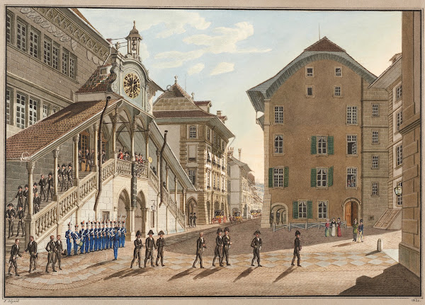 Le grand conseil de Berne sortant de lHotel de ville 1915 1945