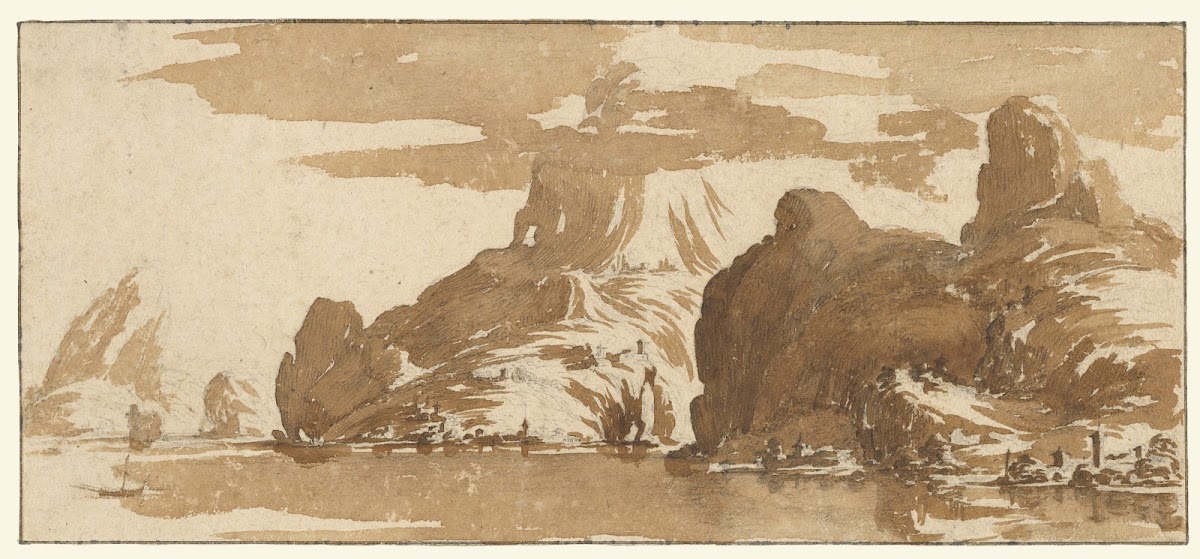A View of Mountains Across a Lake 1632