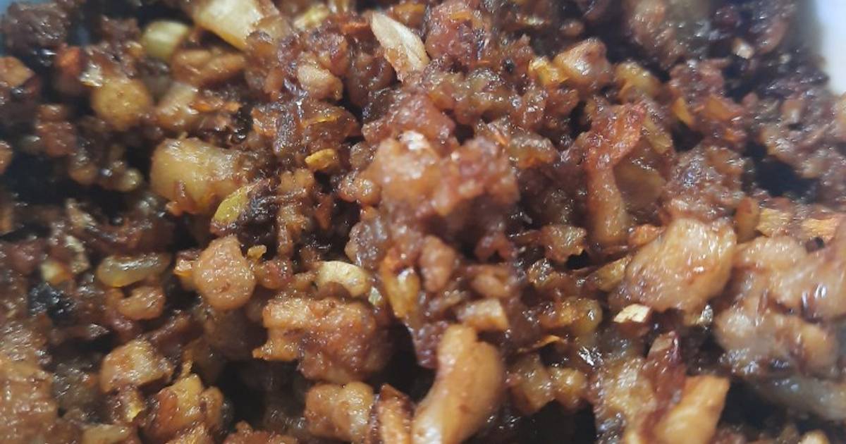 Thịt băm rang mắm tép