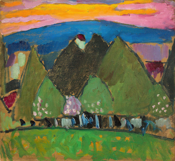 Landschaft mit Bäumen Circa 1909