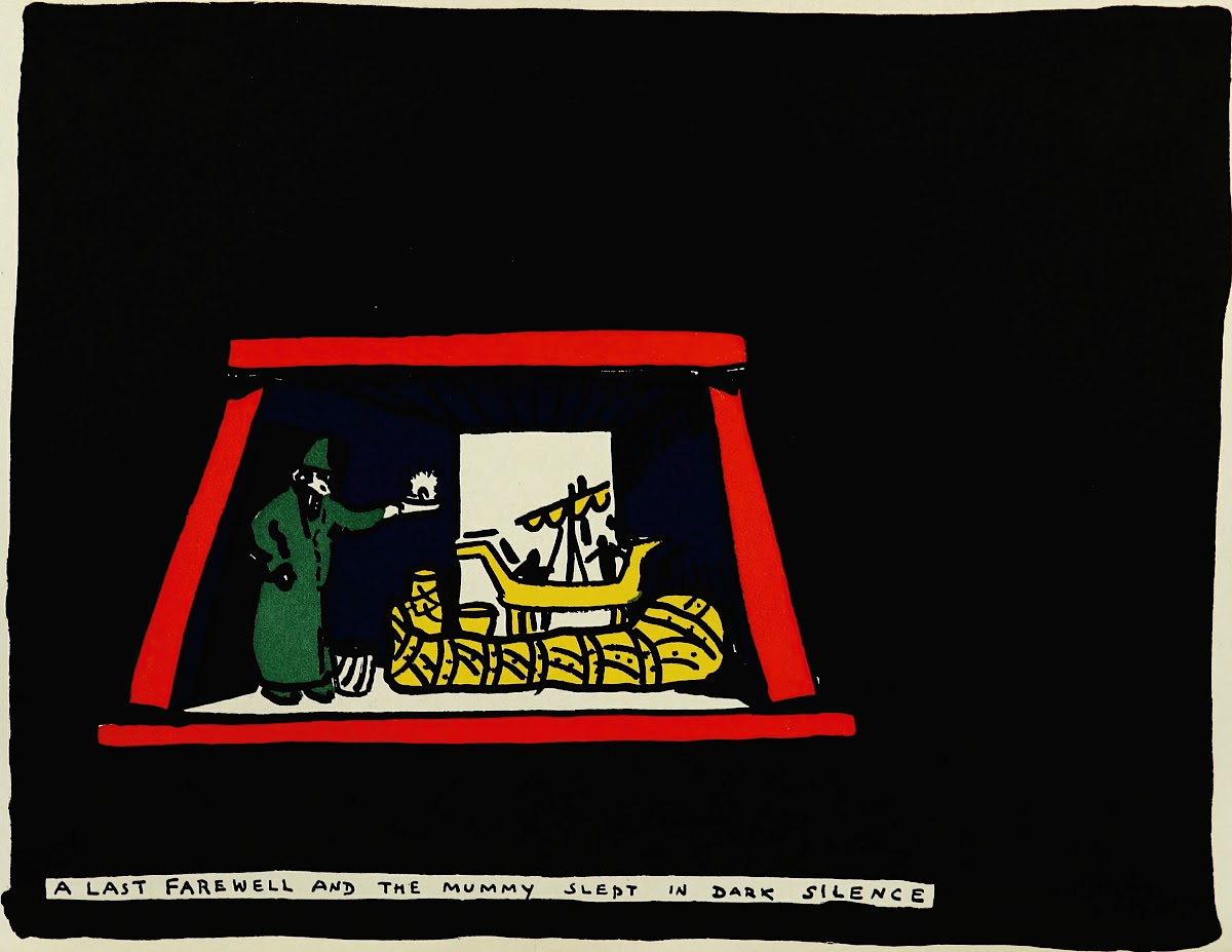 A last farewell and the mummy slept in dark silence 1920