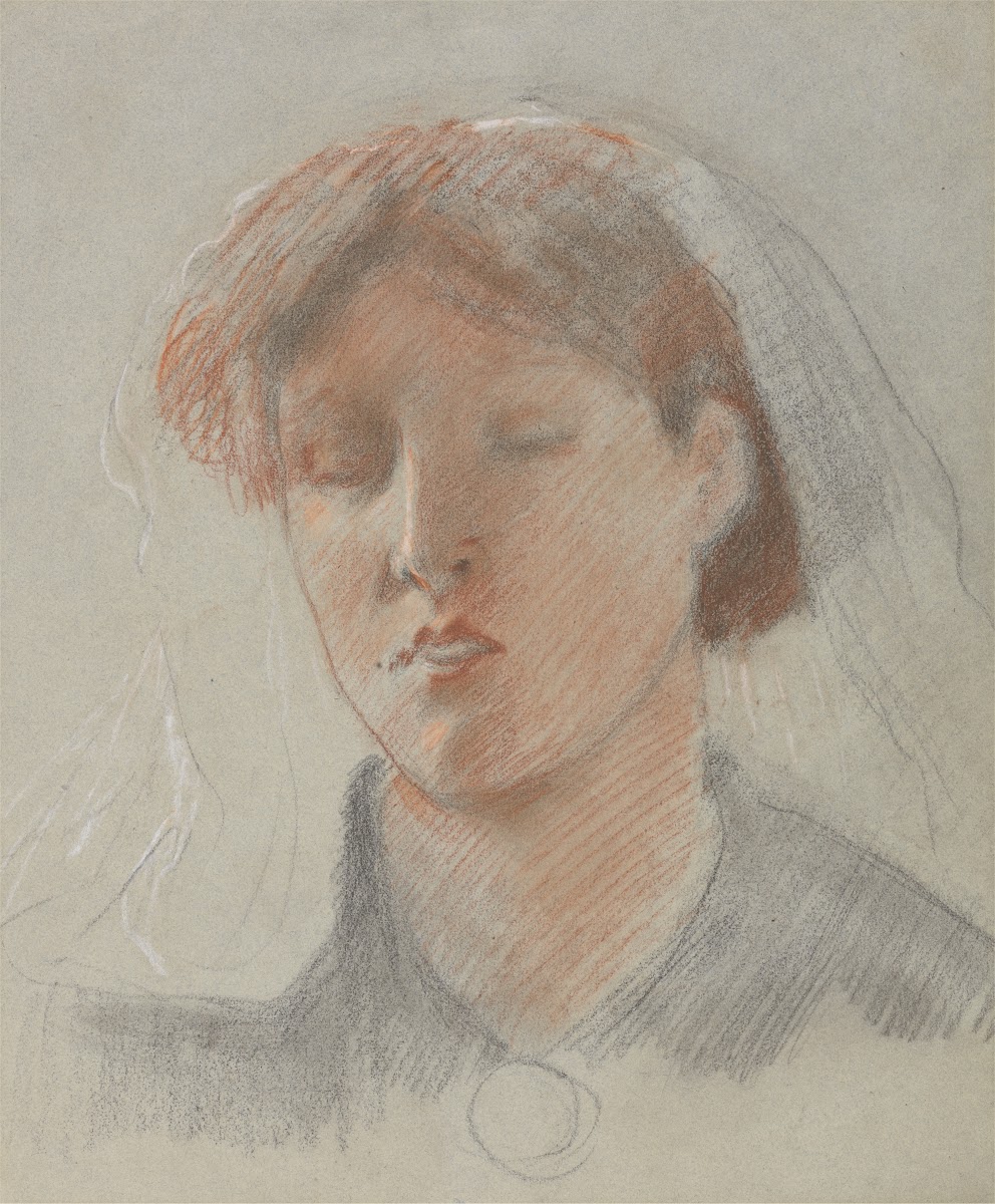 The Artists Wife Emma on her Wedding Day 1853