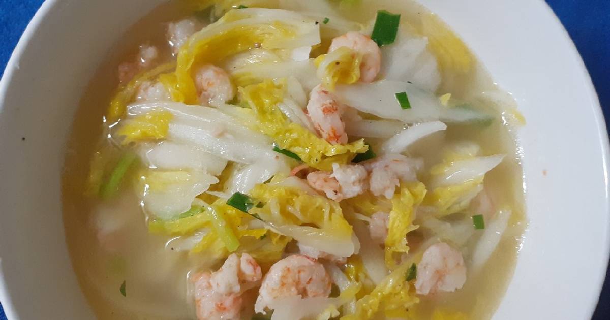 Cải thảo xào tôm