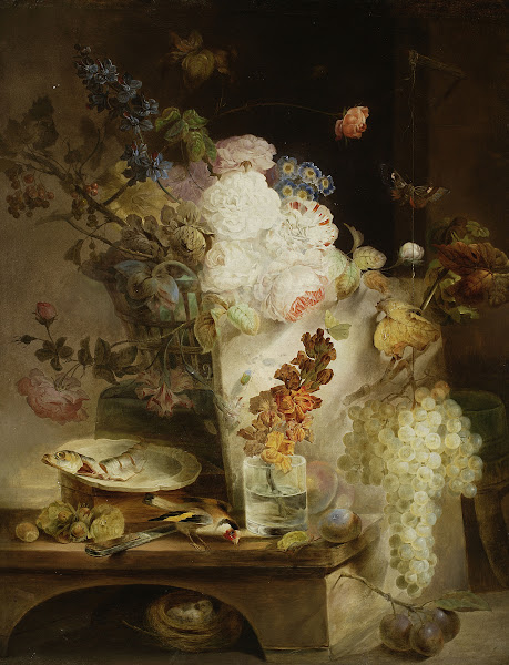 Still life with flowers circa 1850