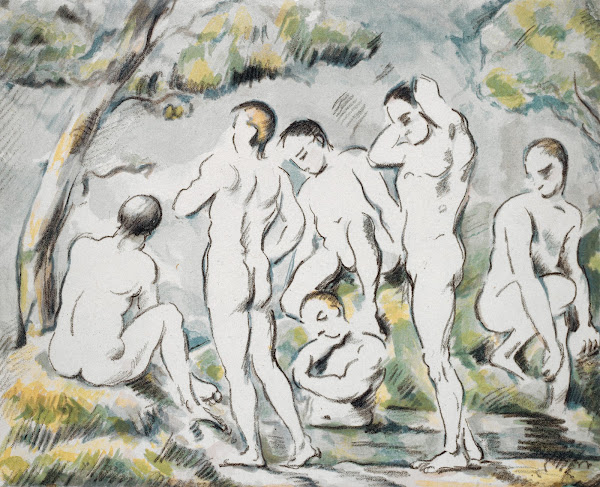 Les Baigneurs  Petite planche 1896 97