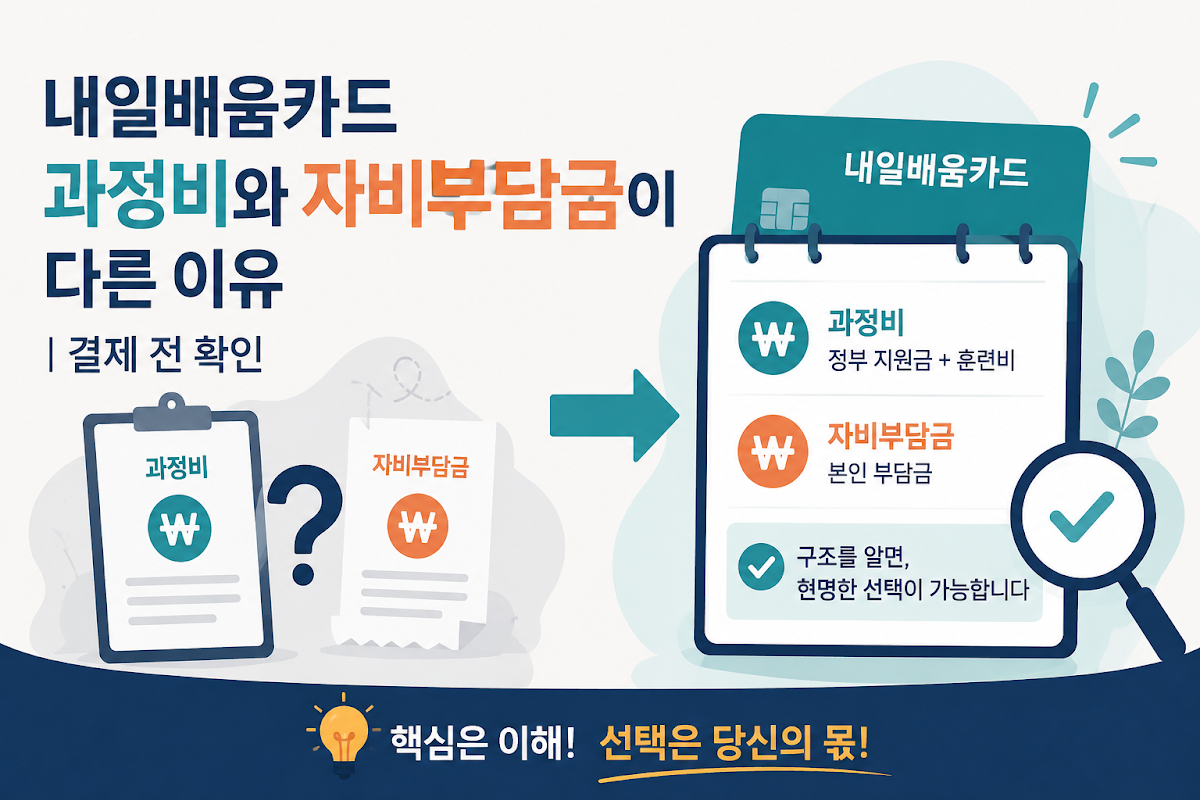 내일배움카드 자비부담금 핵심 확인사항 요약