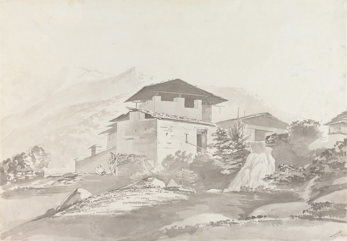 Near Tassisudon Tashicho Dzong ca 1783