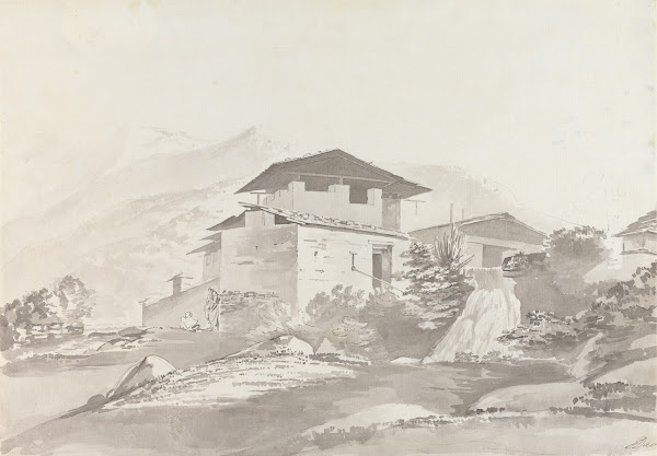 Near Tassisudon Tashicho Dzong ca 1783