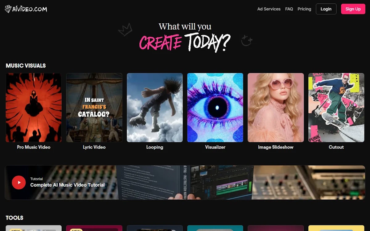 Captura de AIVideo.com