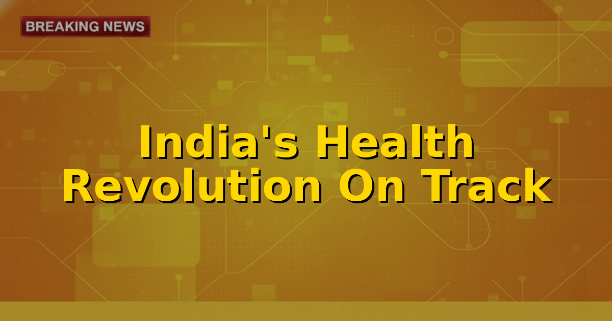 Union Health Minister J.P. Nadda reviewing a digital health dashboard, symbolizing progress in Ayushman Bharat schemes.