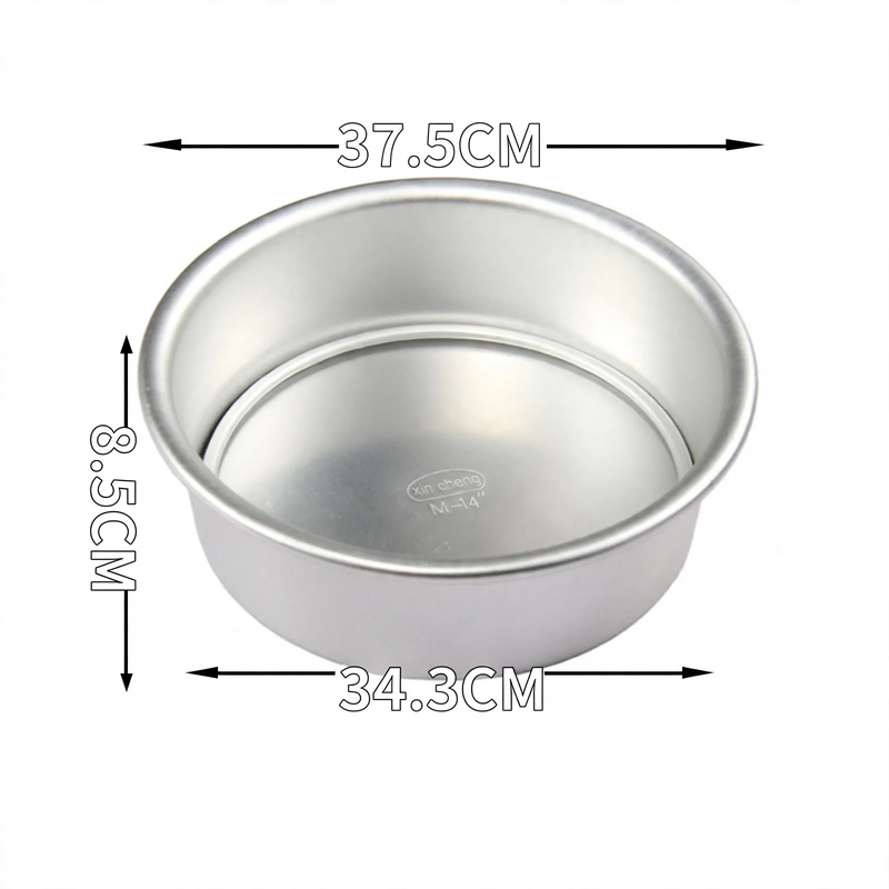 Cake pan, round, with flat base